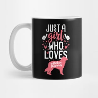 Just a Girl Who Loves Australian shepherds Mug